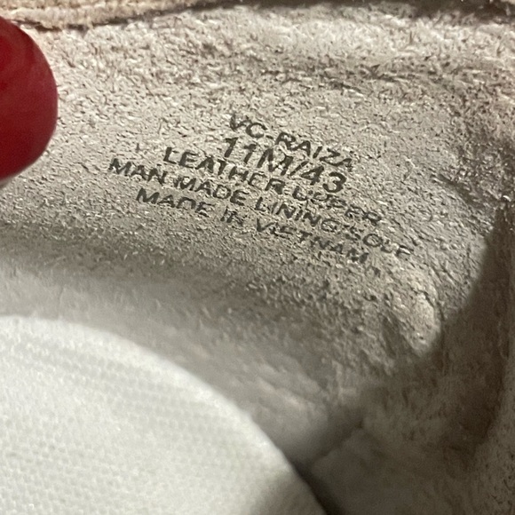 White Leather Sneakers Vince Camato size 11 - Picture 7 of 8